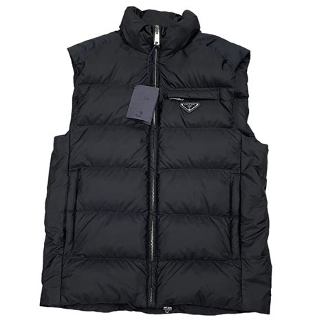 prada gilet puffer|prada gilet.